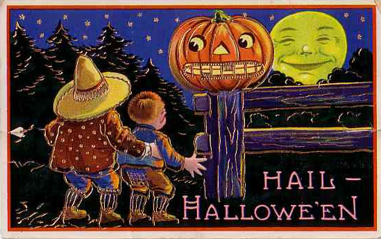 Vintage Halloween card no. 311, Early 1900s — vintage postcard