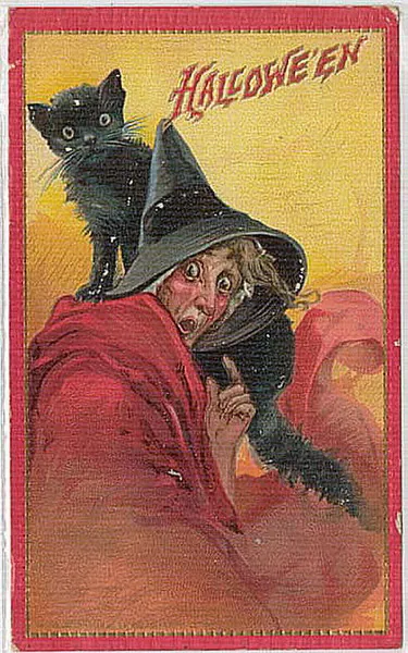 Vintage Halloween card no. 258