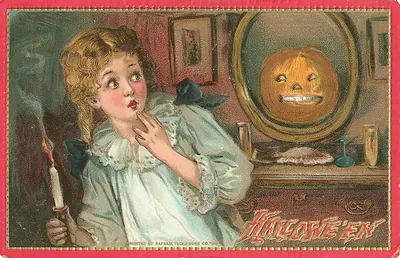 Vintage Halloween card no. 109