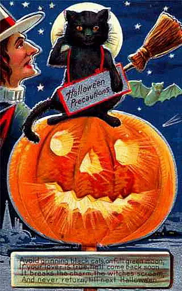 Vintage Halloween card no. 260
