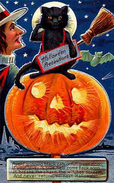 Vintage Halloween card no. 260, Early 1900s — vintage postcard