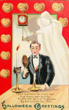 Vintage Halloween card no. 400, Early 1900s — vintage postcard