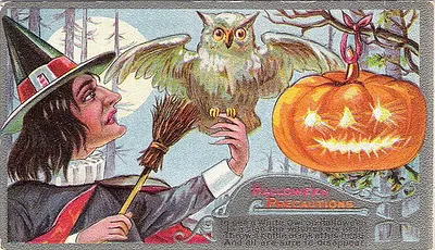 Vintage Halloween card no. 237