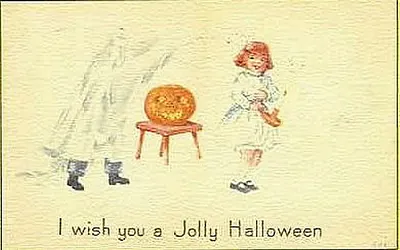 Vintage Halloween card no. 295