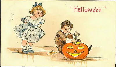 Vintage Halloween card no. 175
