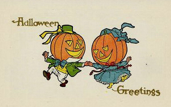 Vintage Halloween card no. 250, Early 1900s — vintage postcard
