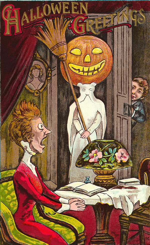 Vintage Halloween card no. 137, Early 1900s — vintage postcard