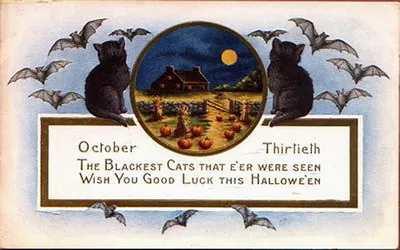Vintage Halloween card no. 292
