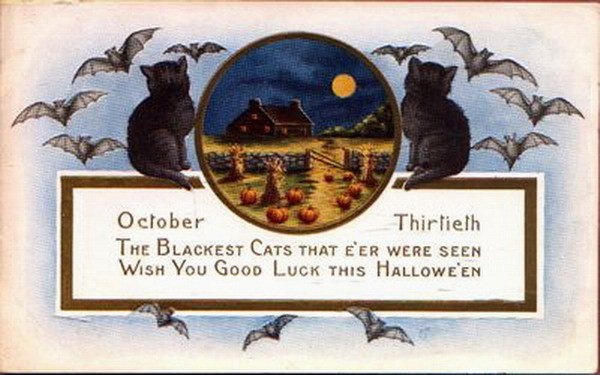 Vintage Halloween card no. 292, Early 1900s — vintage postcard