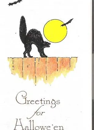 Vintage Halloween card no. 324