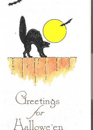 Vintage Halloween card no. 324, Early 1900s — vintage postcard