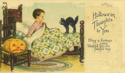 Vintage Halloween card no. 388