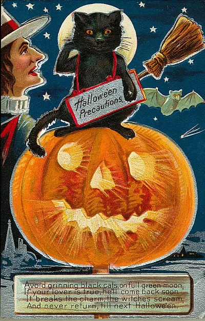 Vintage Halloween card no. 86