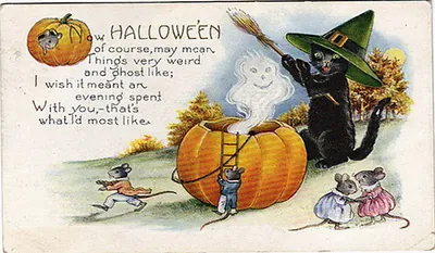 Vintage Halloween card no. 180
