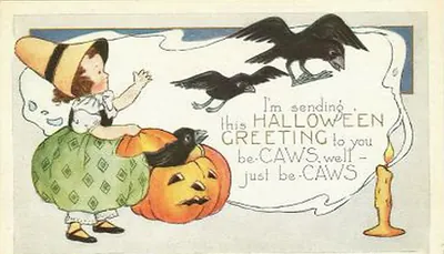 Vintage Halloween card no. 184