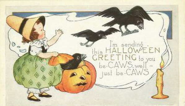 Vintage Halloween card no. 184, Early 1900s — vintage postcard