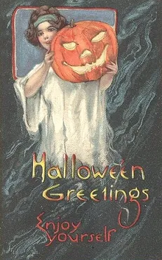 Vintage Halloween card no. 159