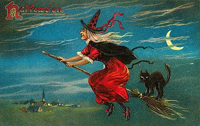 Vintage Halloween card no. 111