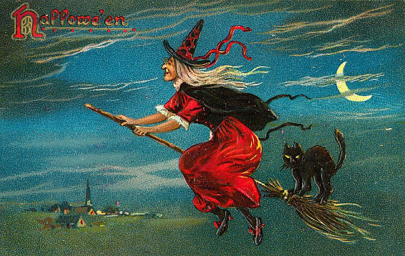 Vintage Halloween card no. 111, Early 1900s — vintage postcard