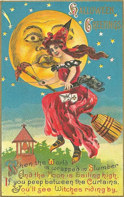 Vintage Halloween card no. 103