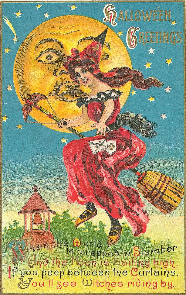 Vintage Halloween card no. 103, Early 1900s — vintage postcard
