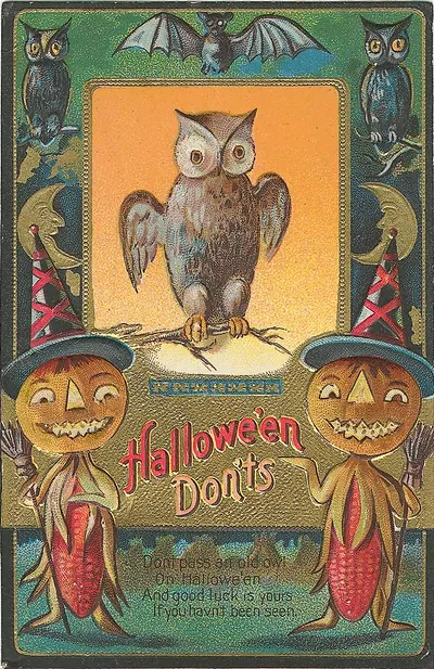 Vintage Halloween card no. 108