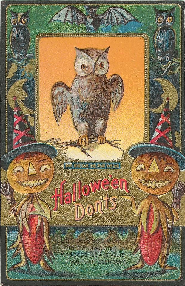 Vintage Halloween card no. 108, Early 1900s — vintage postcard