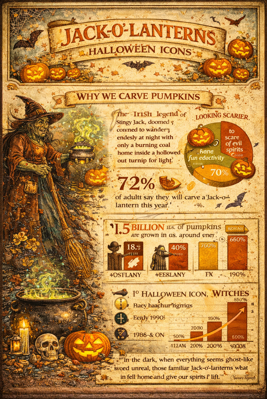 Jack-o'-Lanterns: Halloween Icons — historic image