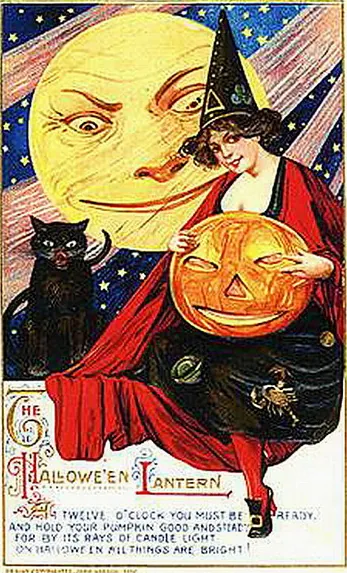 Vintage Halloween card no. 268
