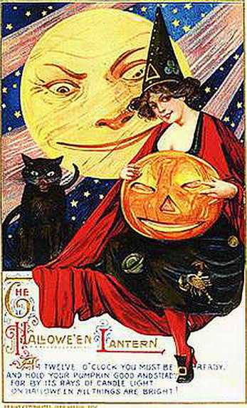 Vintage Halloween card no. 268, Early 1900s — vintage postcard