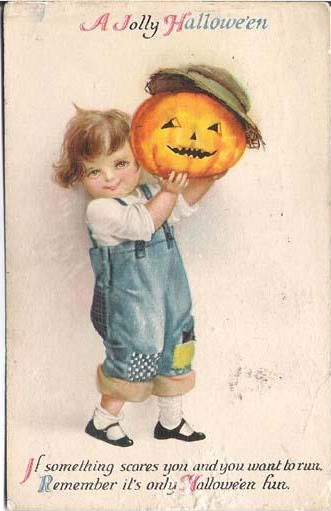 Vintage Halloween card no. 327, Early 1900s — vintage postcard