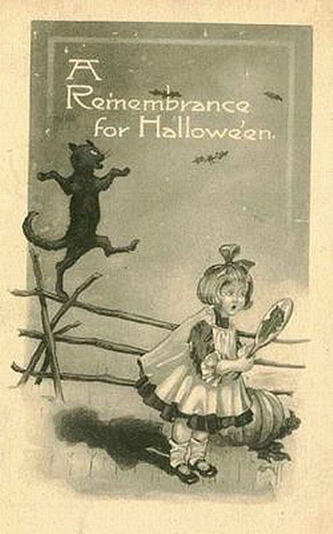 Vintage Halloween card no. 304, Early 1900s — vintage postcard