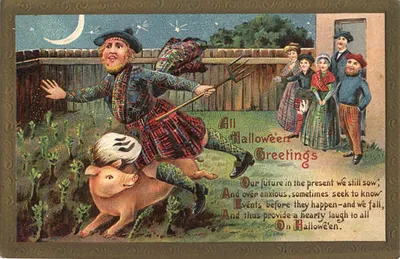 Vintage Halloween card no. 379