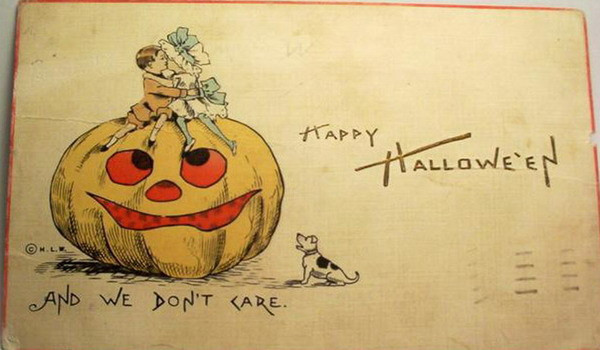 Vintage Halloween card no. 181, Early 1900s — vintage postcard