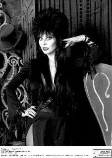 Cassandra Peterson as Elvira, Mistress of the Dark, on a network special in October 1988