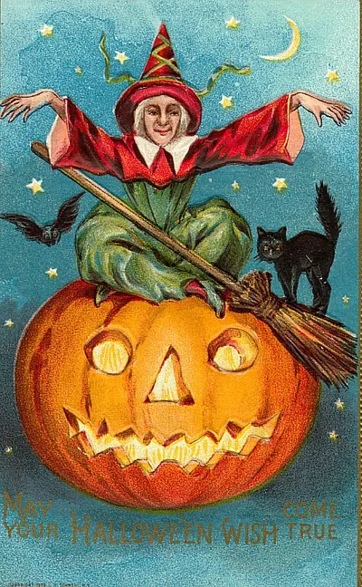 Vintage Halloween card no. 84