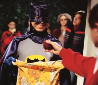 “Where's my candy, you son of a bitch?” — on That '70s Show, foreign-exchange student Fez dons a Batman costume for his first American Halloween and is rewarded, to his disgust, with an apple