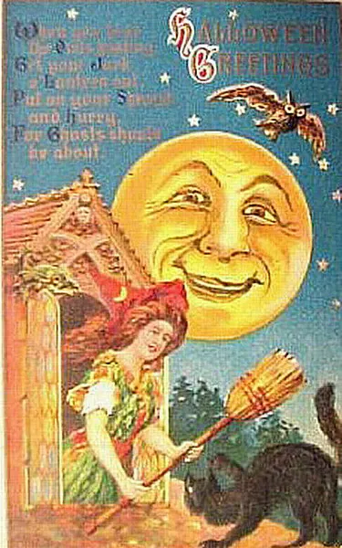 Vintage Halloween card no. 271