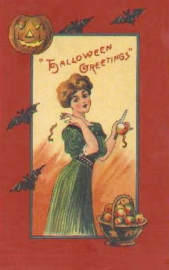 Vintage Halloween card no. 148, Early 1900s — vintage postcard