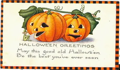 Vintage Halloween card no. 189