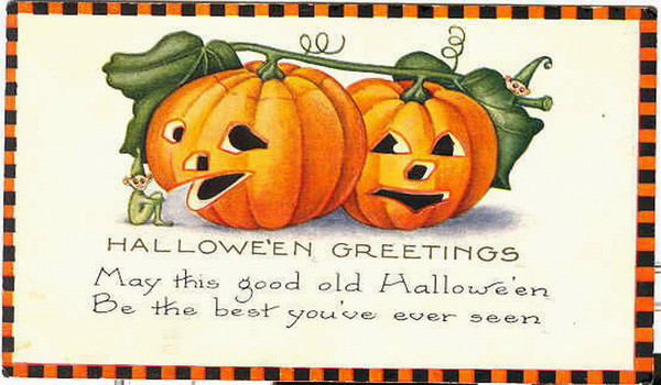 Vintage Halloween card no. 189, Early 1900s — vintage postcard