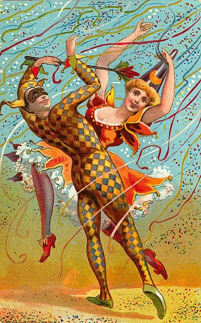 Vintage Halloween card no. 102