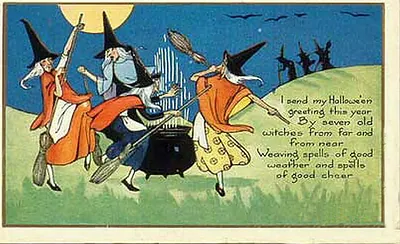 Vintage Halloween card no. 231