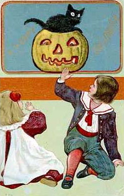 Vintage Halloween card no. 380, Early 1900s — vintage postcard