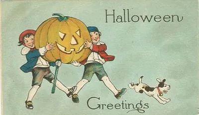 Vintage Halloween card no. 185