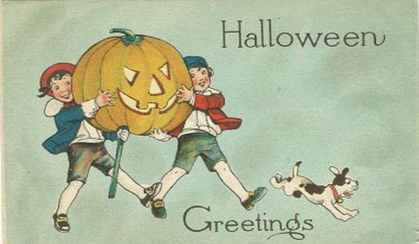 Vintage Halloween card no. 185, Early 1900s — vintage postcard