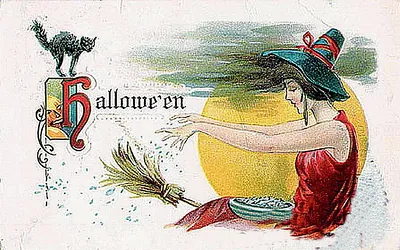 Vintage Halloween card no. 256