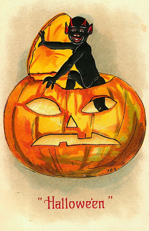 Vintage Halloween card no. 153, Early 1900s — vintage postcard
