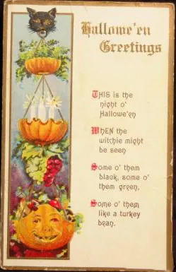 Vintage Halloween card no. 416