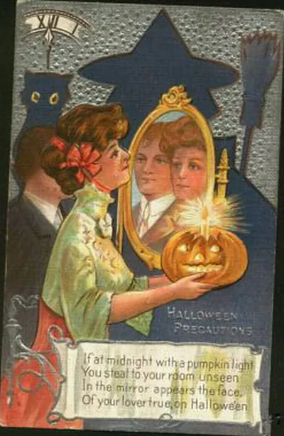 Vintage Halloween card no. 393